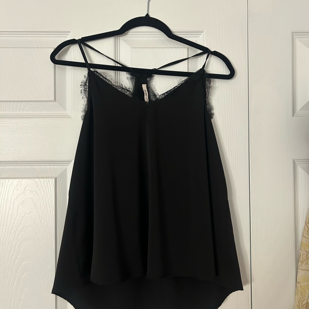 Miami Black Lace Accent Camisole